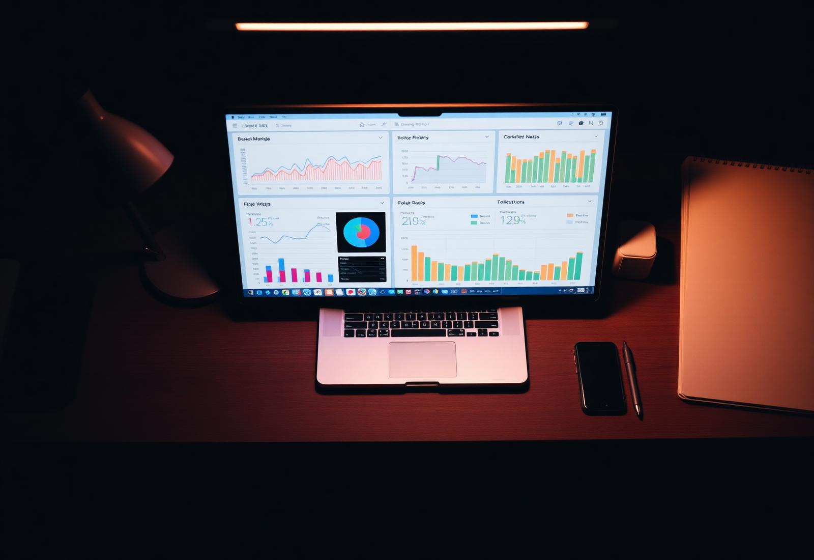 Performance marketer reviewing campaign dashboards